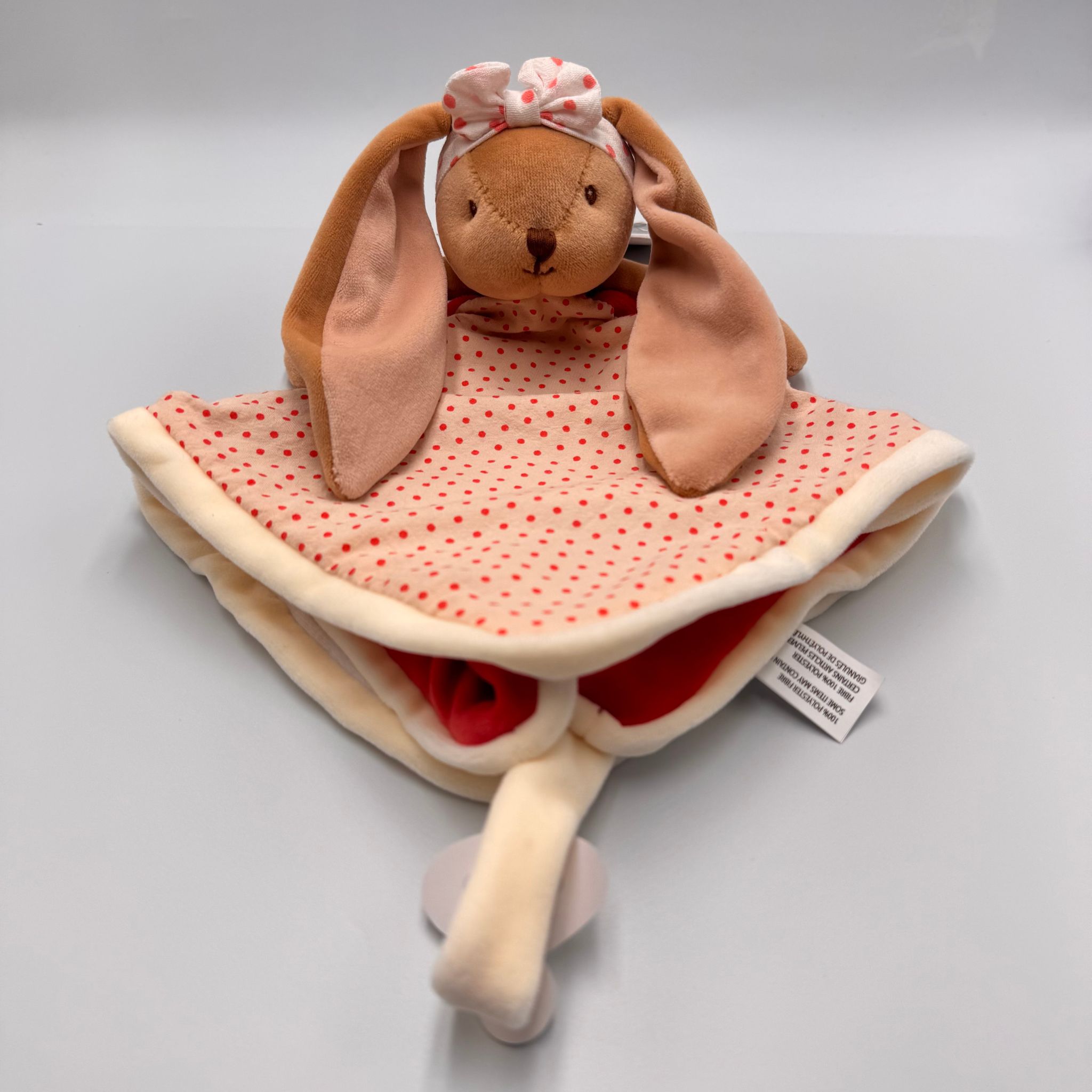Kocyk dla niemowląt BUKOWSKI Baby Bunny Baby Rug (czerwony) +Gift Box - Bukowski zdjęcie 2