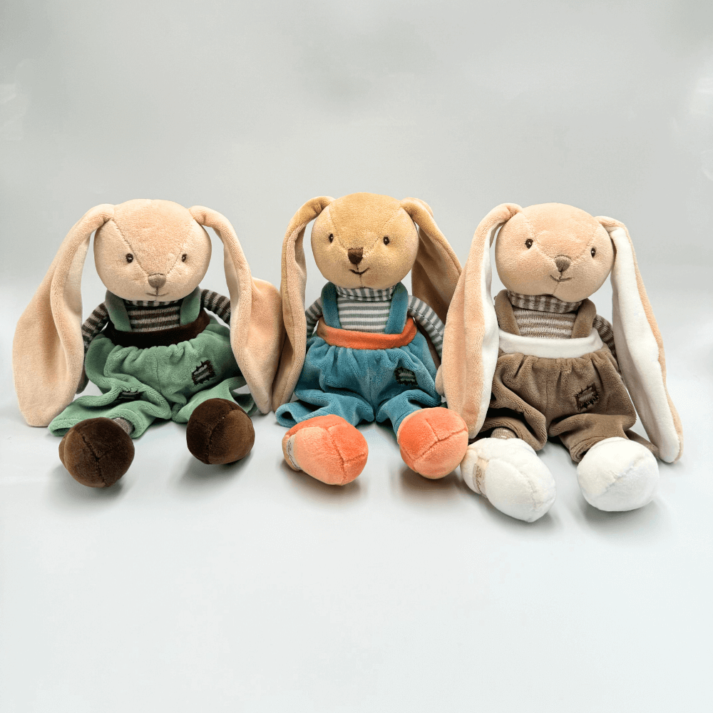 Królik dla niemowląt BUKOWSKI Little Bunny Brothers zielony - 20 cm - Bukowski zdjęcie 4