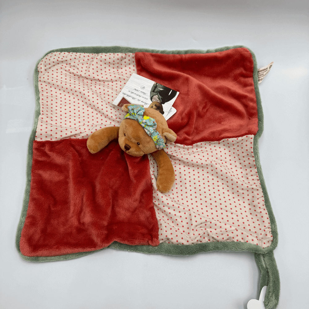 Kocyk dla niemowląt BUKOWSKI Happy Meli Baby Rug czerwony + Gift Box - Bukowski zdjęcie 3