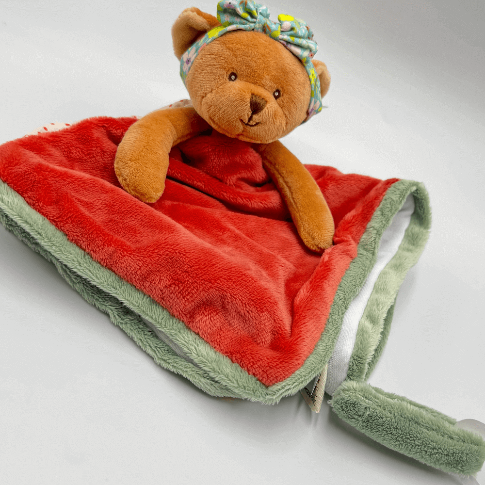 Kocyk dla niemowląt BUKOWSKI Happy Meli Baby Rug czerwony + Gift Box - Bukowski zdjęcie 2