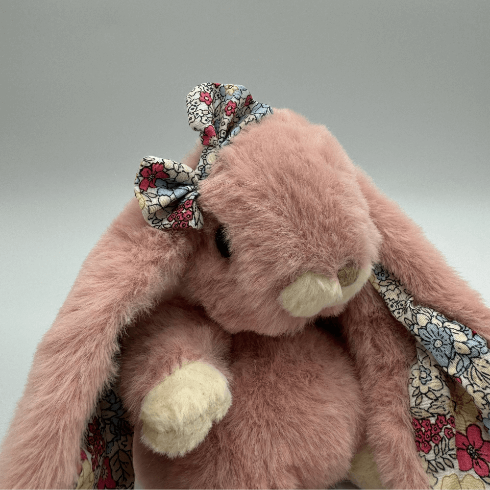 Królik BUKOWSKI Kanina Antique Pink Flowers - ciemnoróżowy - 15 cm - Bukowski zdjęcie 2