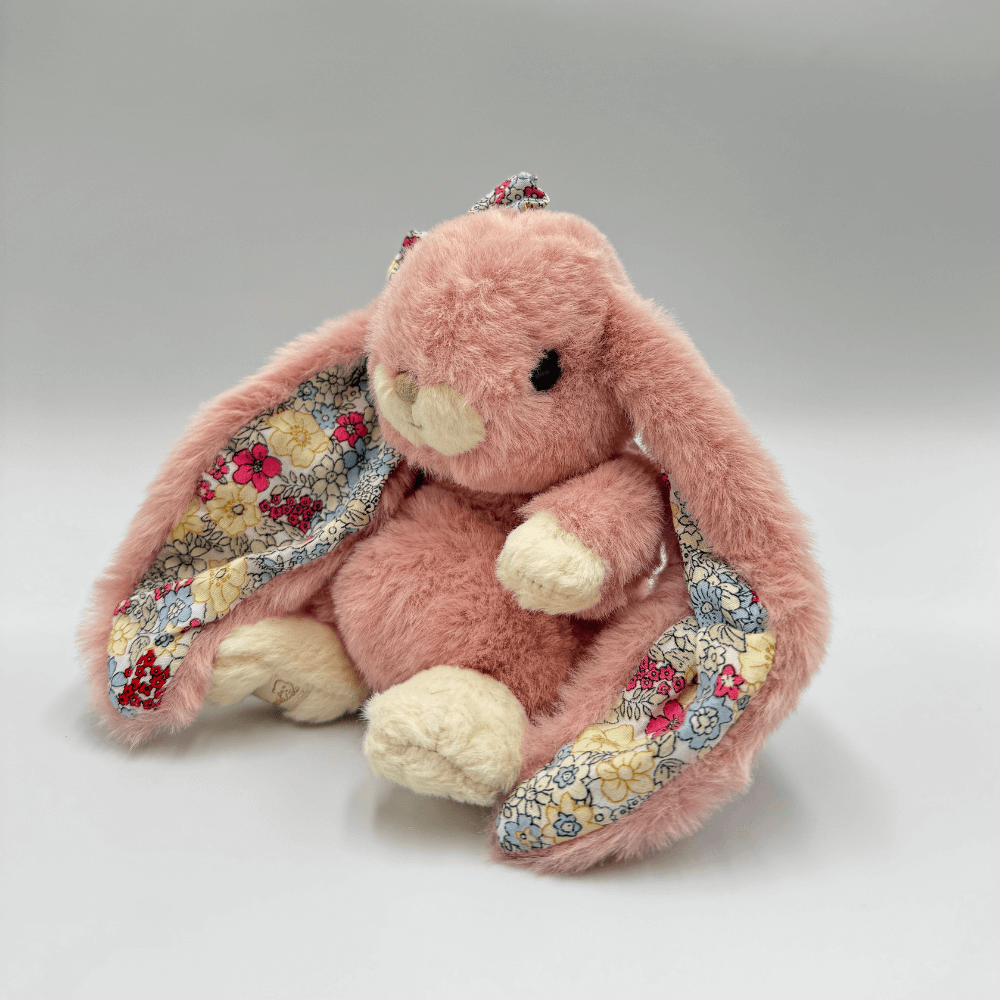 Królik BUKOWSKI Kanina Antique Pink Flowers - ciemnoróżowy - 15 cm - Bukowski zdjęcie 3