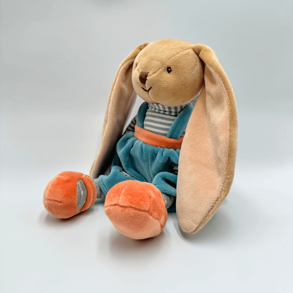 Królik dla niemowląt BUKOWSKI Little Bunny Brothers niebieski - 20 cm - Bukowski zdjęcie 2