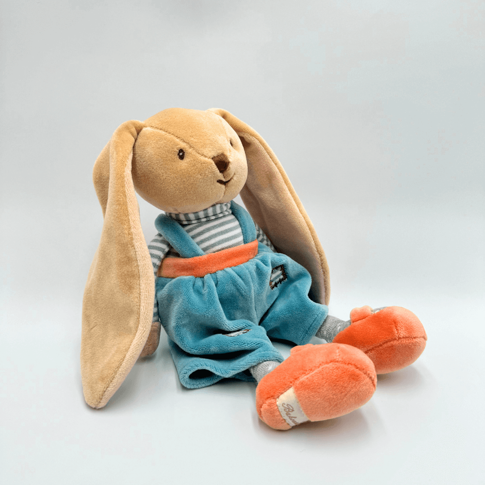 Królik dla niemowląt BUKOWSKI Little Bunny Brothers niebieski - 20 cm - Bukowski zdjęcie 3