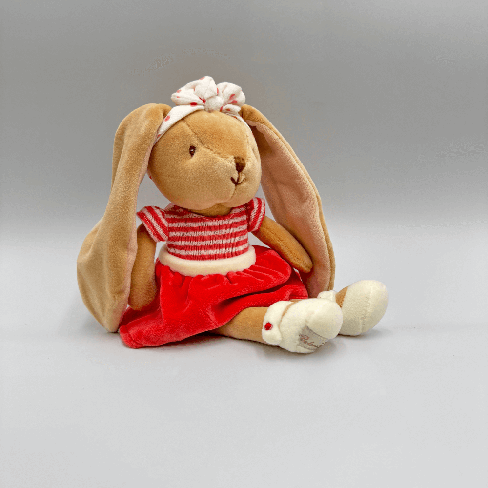 Królik dla niemowląt BUKOWSKI Little Bunny Sisters czerwony - 20 cm - Bukowski zdjęcie 2