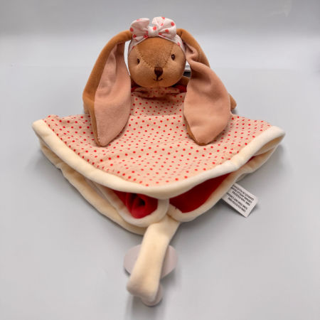 Kocyk dla niemowląt BUKOWSKI Baby Bunny Baby Rug (czerwony) +Gift Box