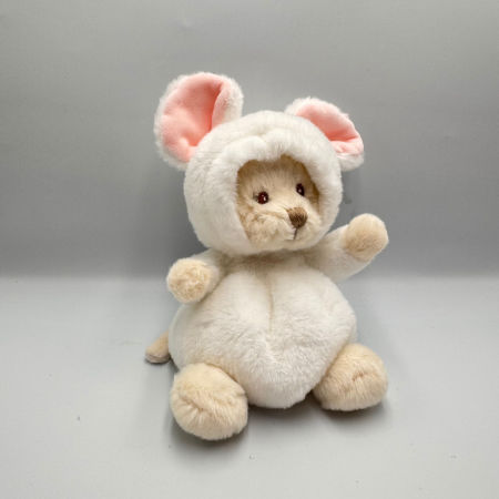 Miś BUKOWSKI Ziggy Mouse biały - 15 cm