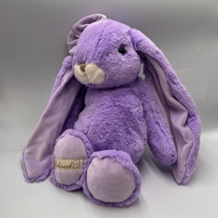 miękki pluszowy królik 30 cm idealny na prezent fioletowy