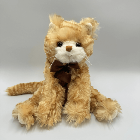 Kotek BUKOWSKI Loke brązowa kokarda - 25 cm