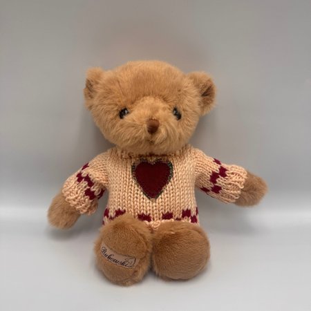 Miś Bukowski My Sweetheart kremowy sweterek 18 cm