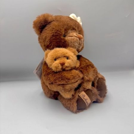 Miś BUKOWSKI Mama & Teddy 30 cm z małym misiem w ramionach