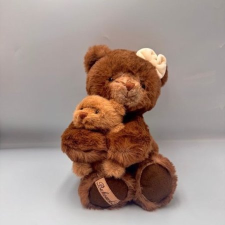 Miś BUKOWSKI Mama & Teddy 30 cm z małym misiem w ramionach
