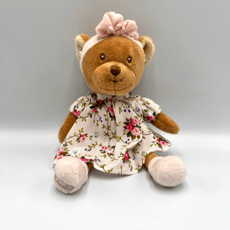 Miś BUKOWSKI Baby Meli w kwiatki - 20 cm