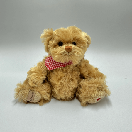 Miś Bukowski Herman czerwona chusta - 15 cm