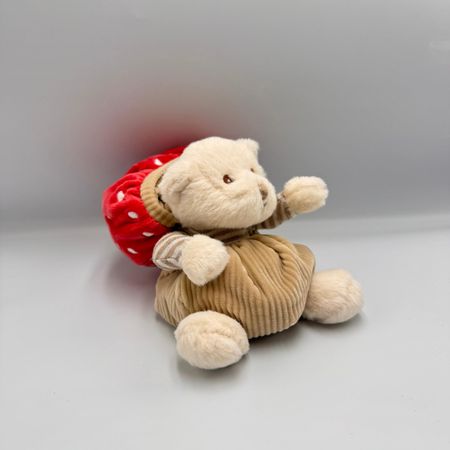 miś w przebranku muchomor grzyb prezent 15 cm