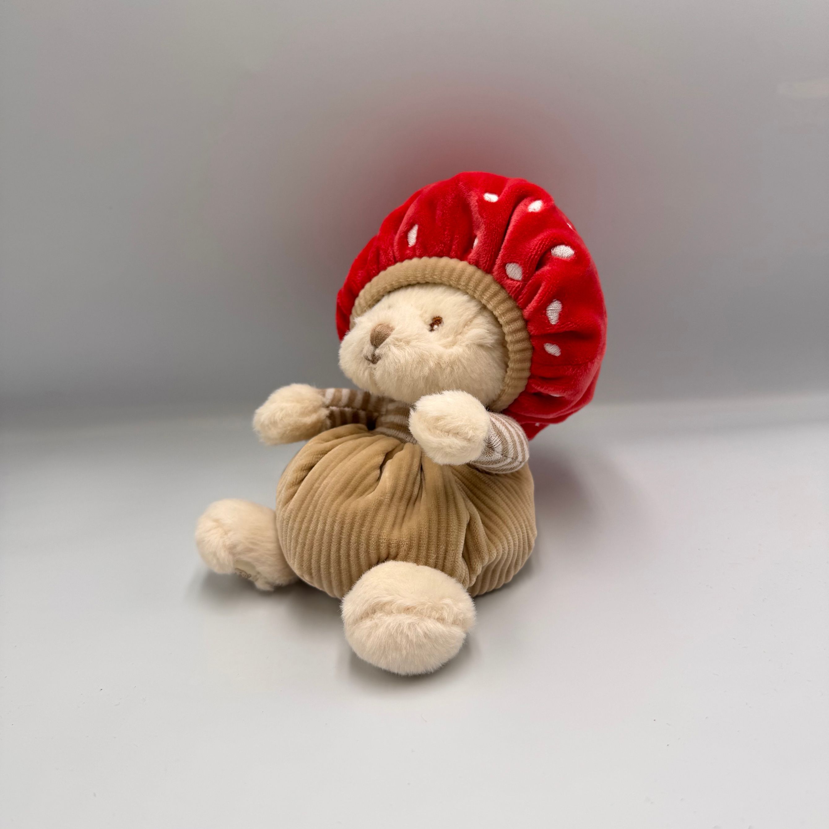 miś w przebranku muchomor grzyb prezent 15 cm